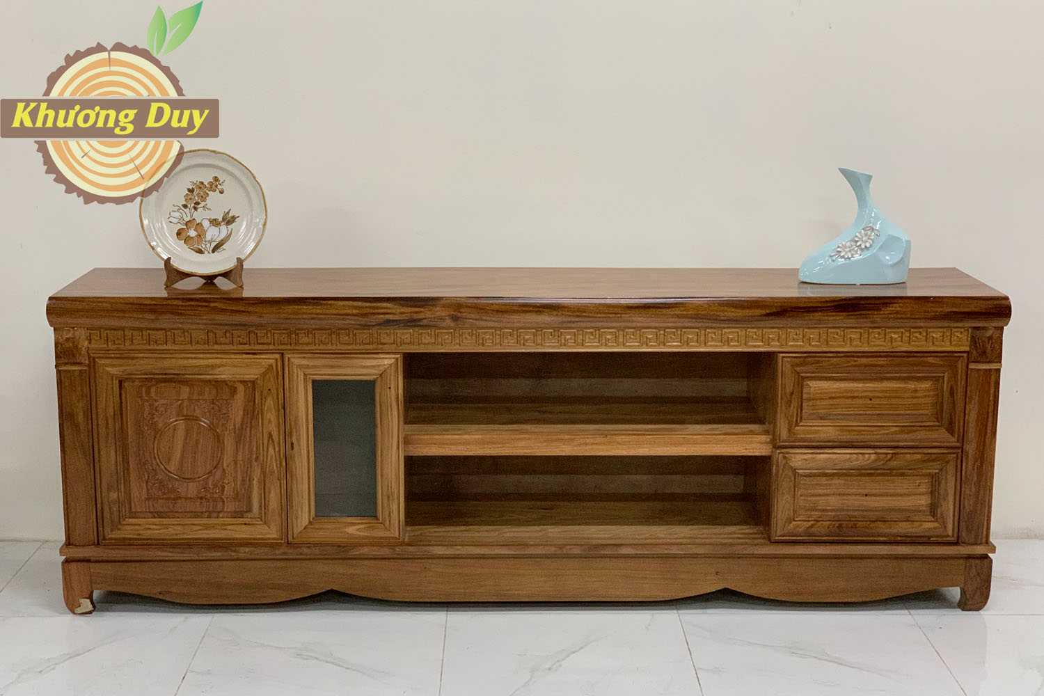 Tủ kệ tivi gỗ Hương xám HX04