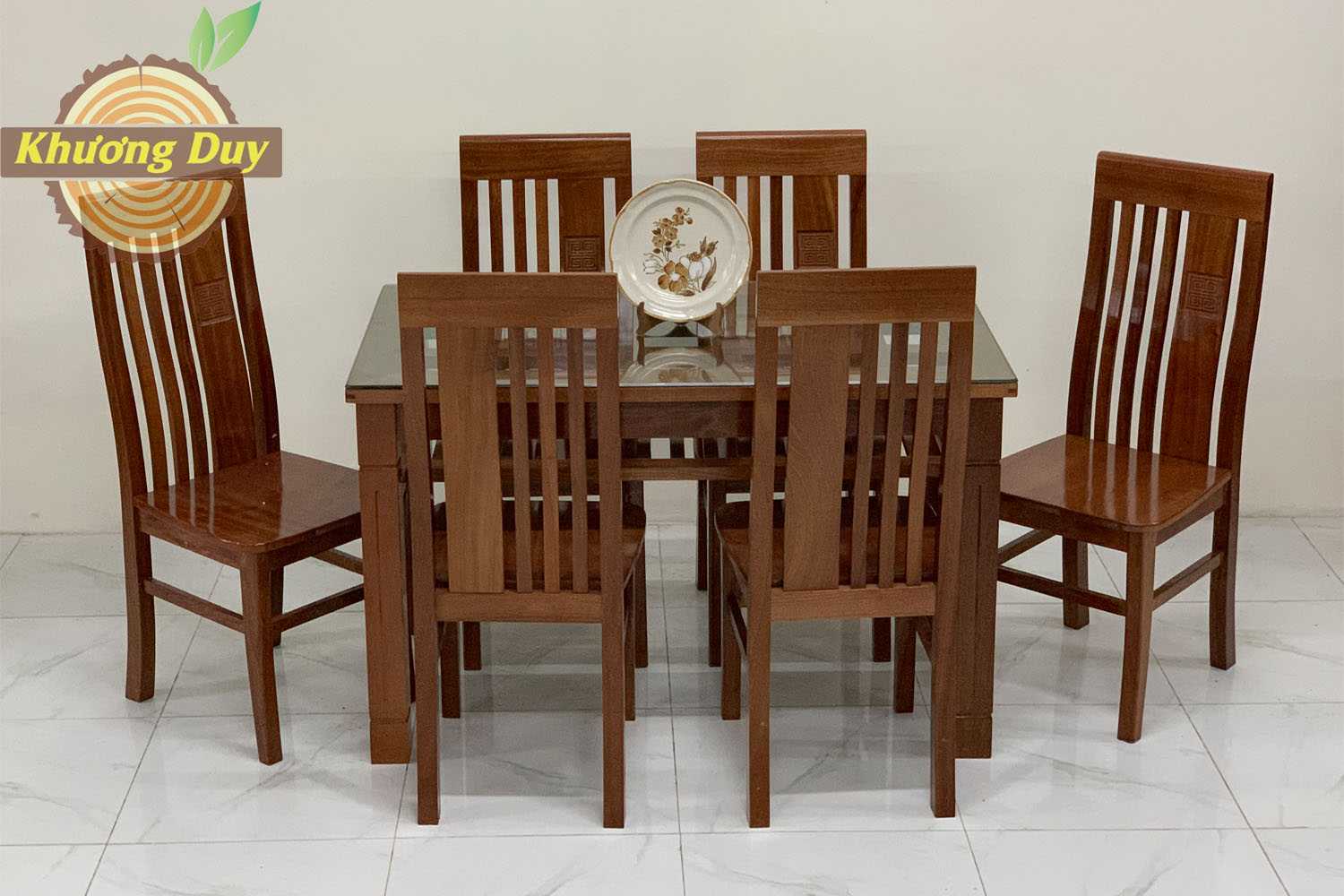 Bộ bàn ăn gỗ xoan đào BADT05