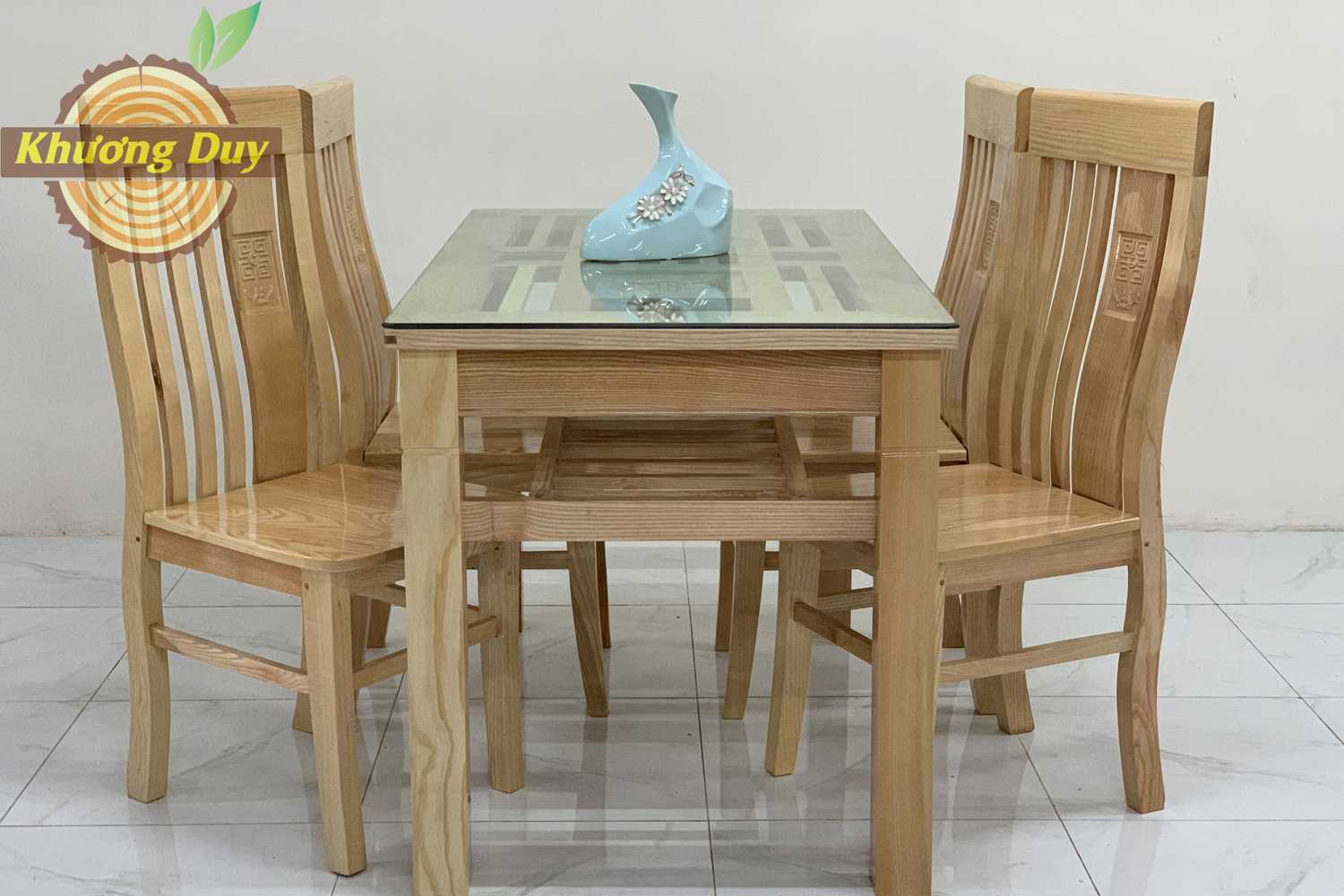 Bộ bàn ăn gỗ Sồi DT08