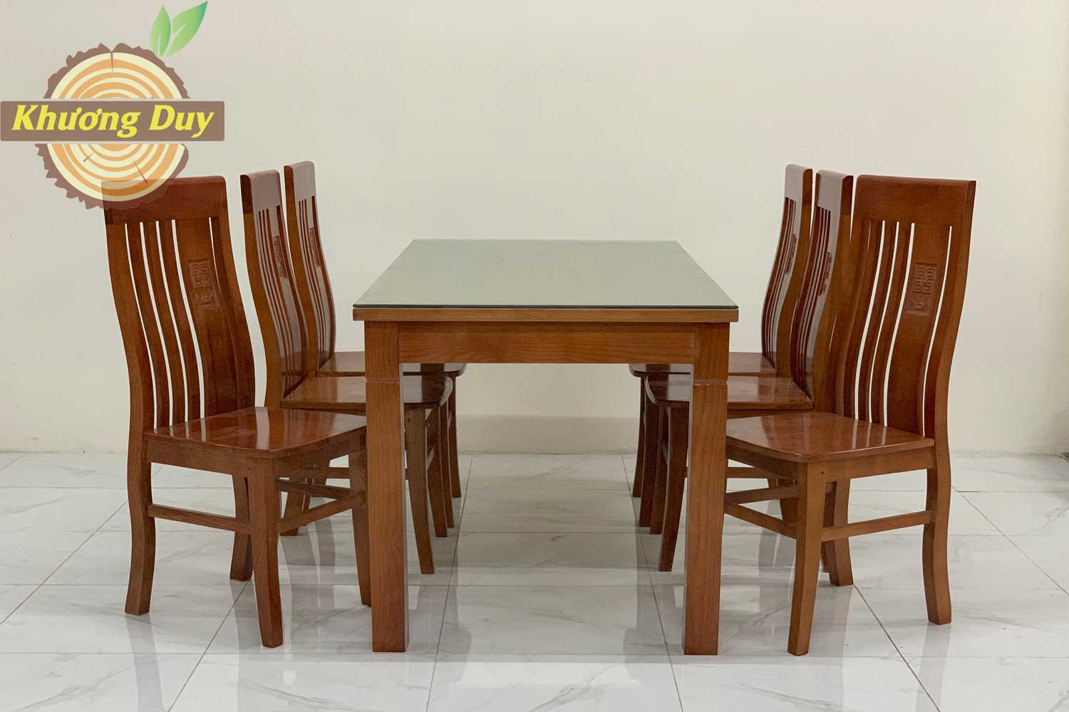 Bộ bàn ăn gỗ Sồi KT06