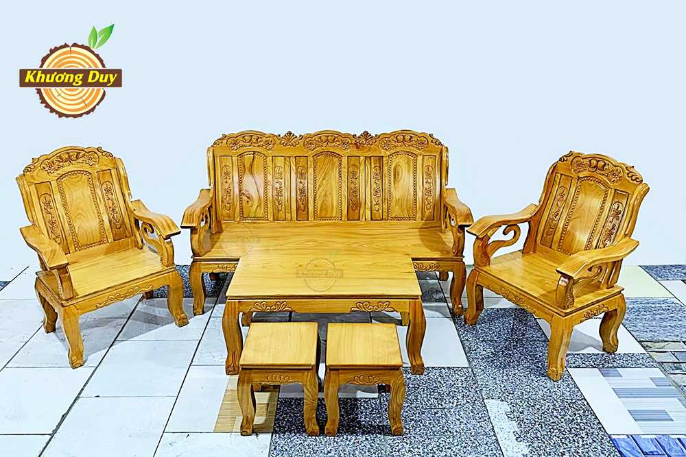 Bộ sofa gỗ Gõ Đỏ GĐ07