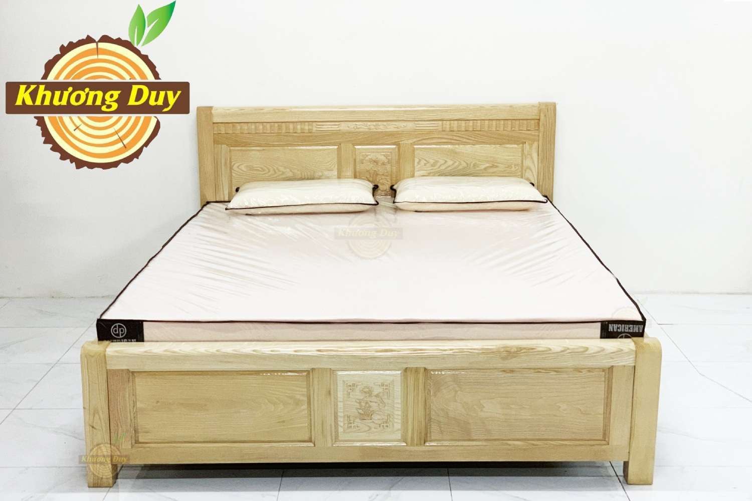 Giường Ngủ Gỗ Sồi GN06