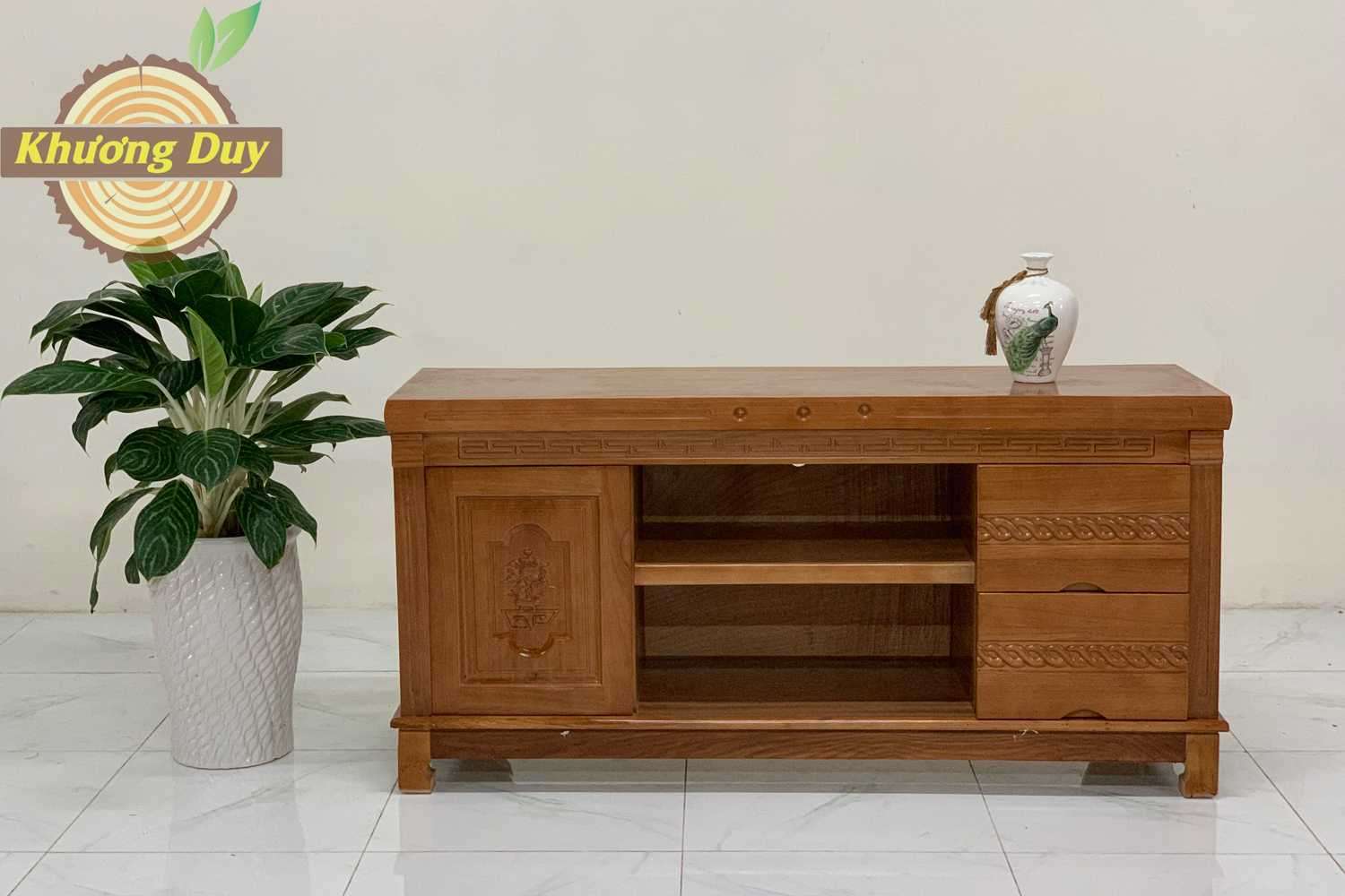 Kệ tivi gỗ xoan đào XĐ10