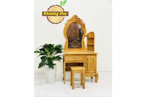 Bàn trang điểm gỗ gõ đỏ BP18