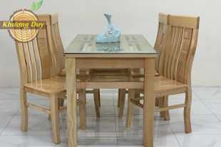 Bộ bàn ăn gỗ Sồi DT08