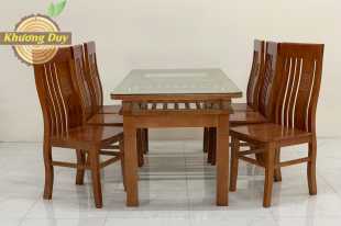 Bộ bàn ăn gỗ Sồi 2T07