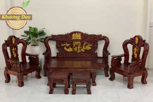 Bộ bàn ghế phòng khách gỗ tràm BTDV13