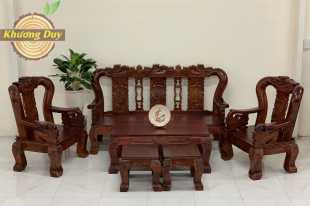 Bộ bàn ghế phòng khách gỗ tràm ĐN15
