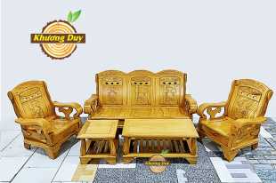 Bộ bàn ghế phòng khách gỗ gõ đỏ M11