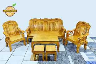 Bộ sofa gỗ Gõ Đỏ GĐ07