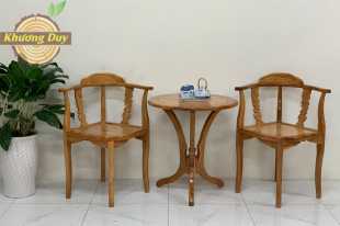 Bàn ghế phòng ngủ gỗ gõ đỏ BGT03