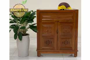 Tủ giày dép gỗ xoan đào TGD01
