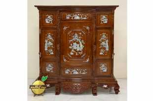 Tủ thờ gia tiên gỗ căm xe TT01