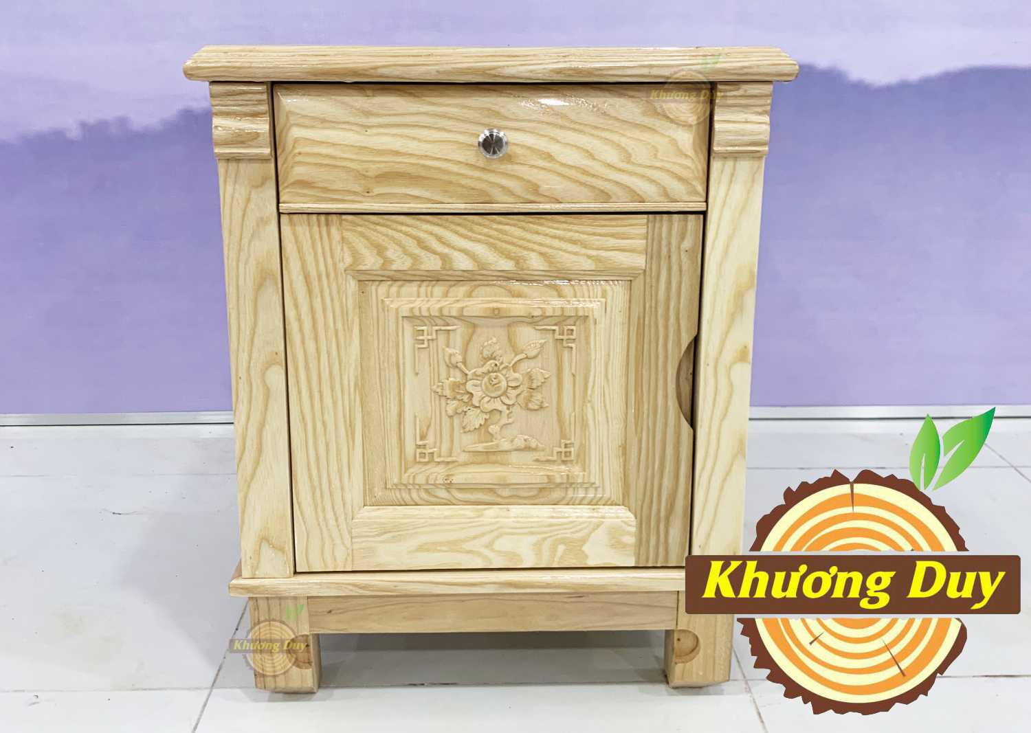 Tủ đầu giường gỗ Sồi TAB05