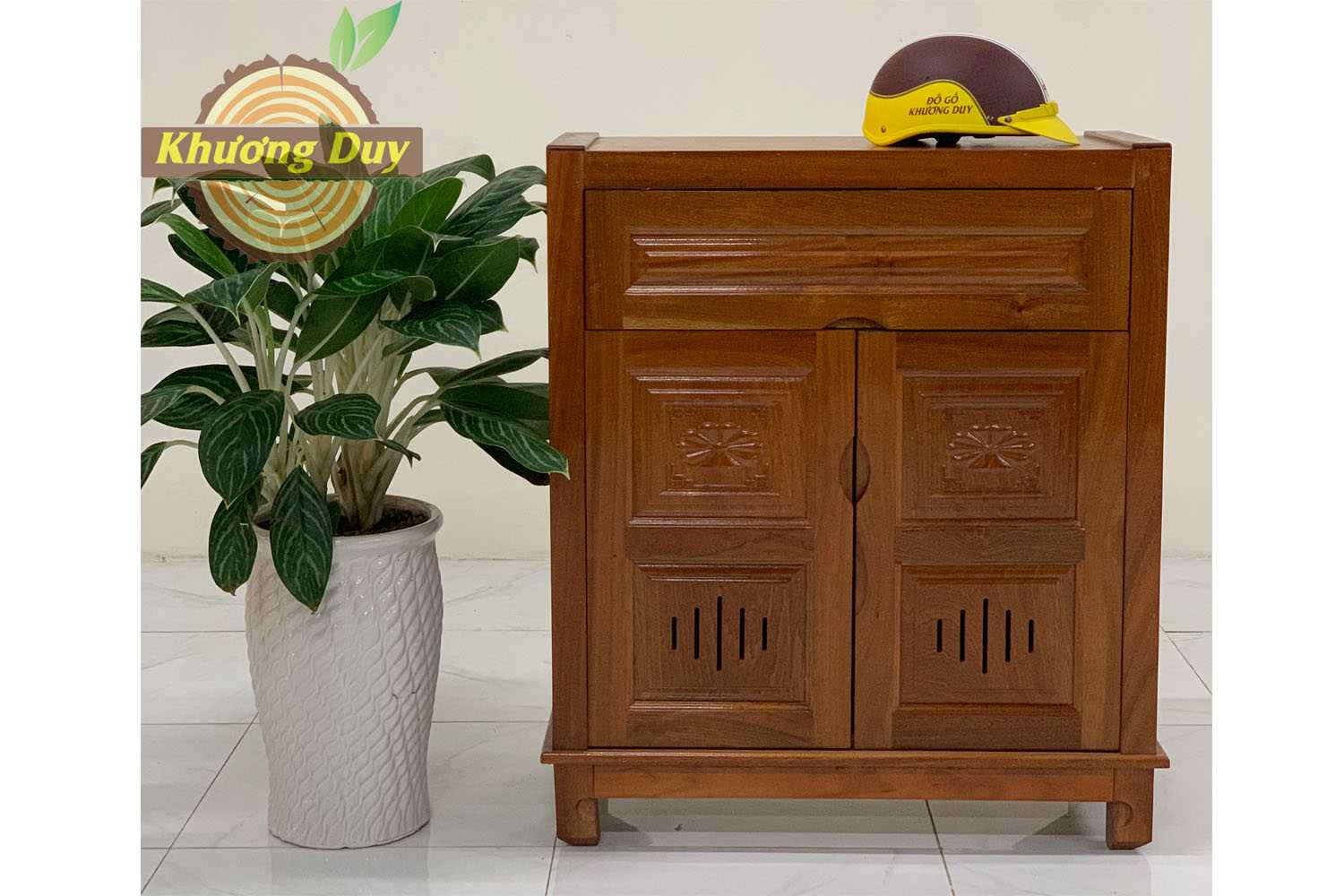 Tủ giày dép gỗ xoan đào TGD01