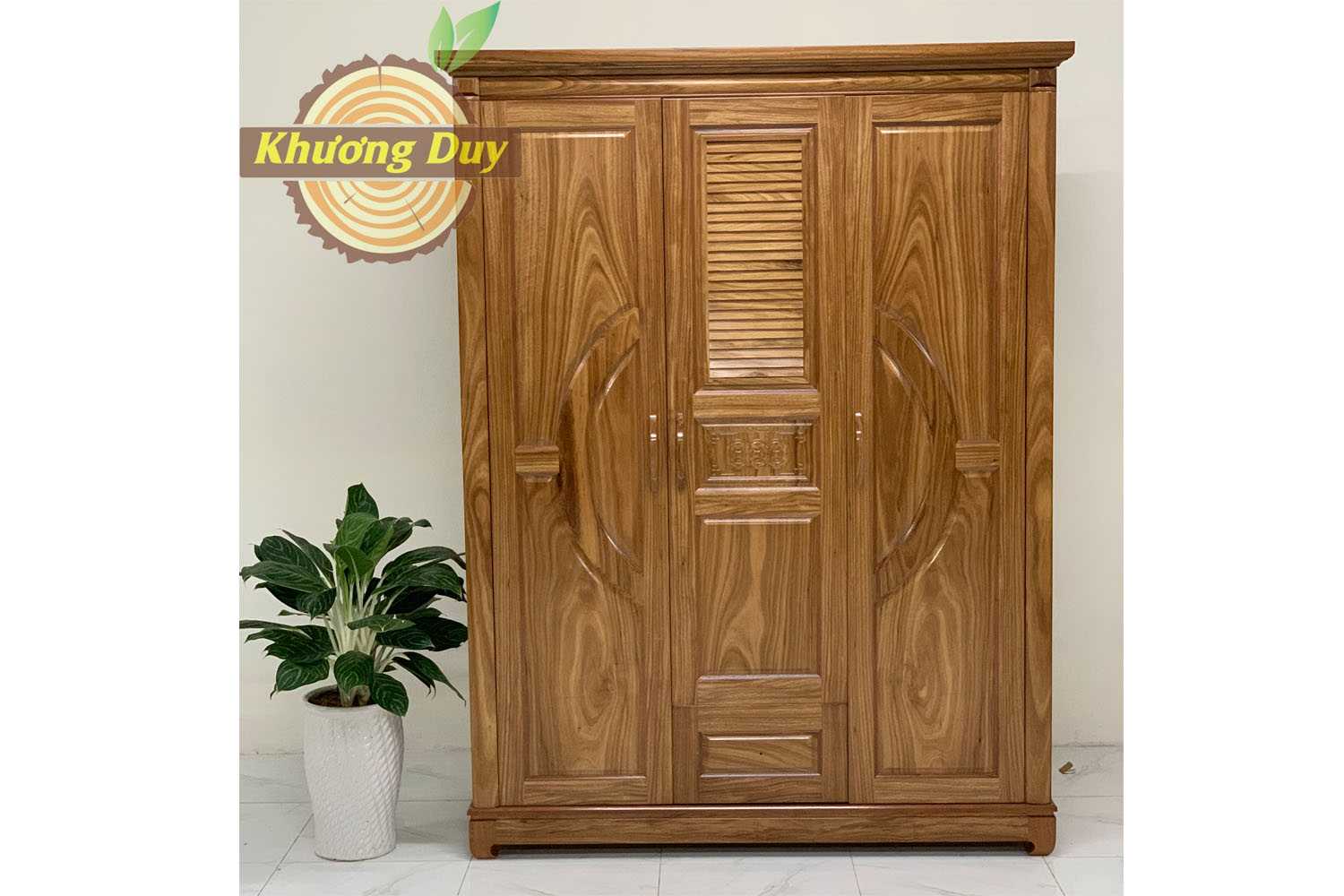 Tủ quần áo gỗ Hương xám CCC08