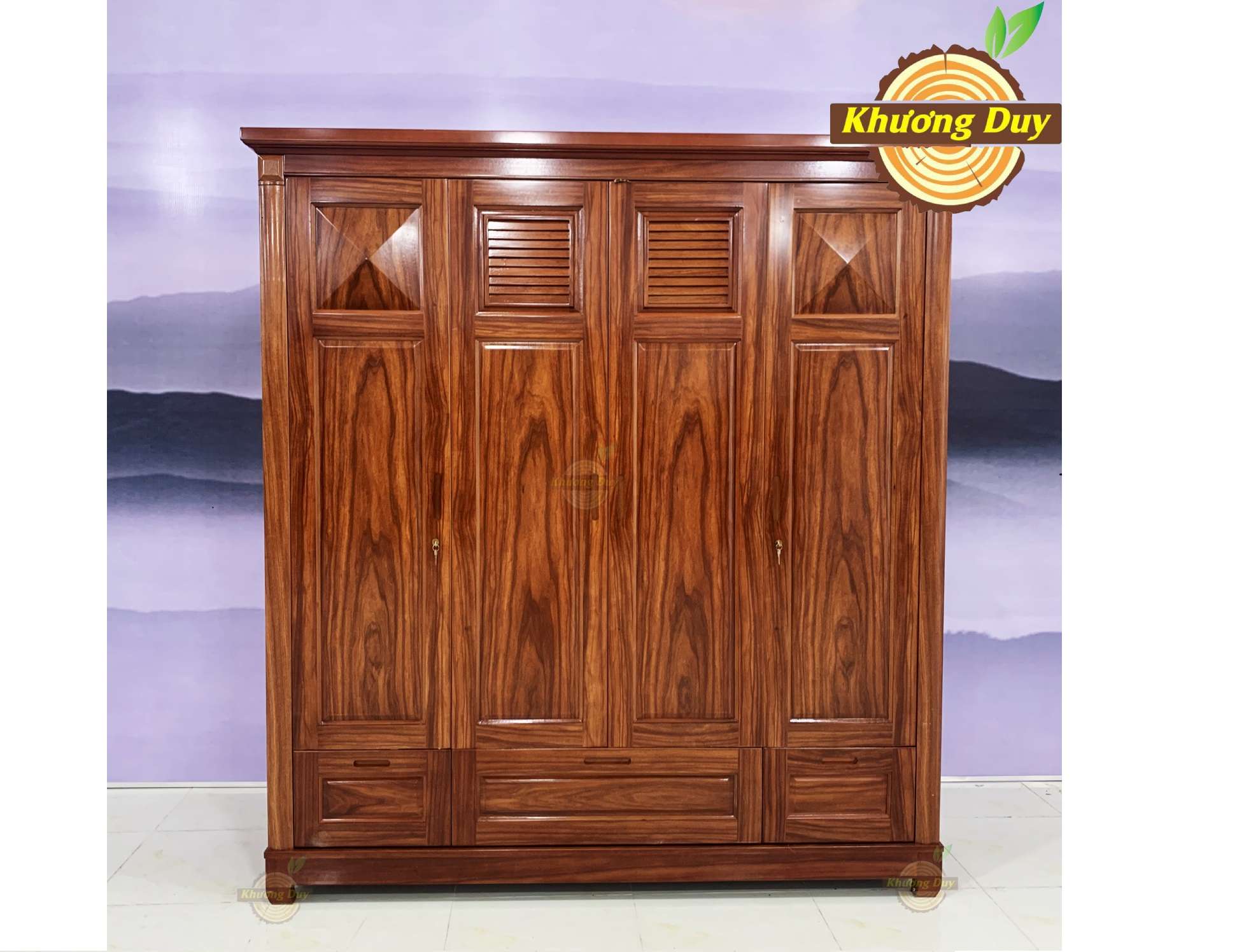 Tủ quần áo gỗ Cẩm Hương CC13