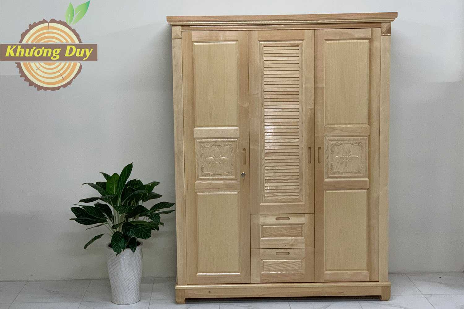 Tủ quần áo gỗ sồi ĐC02