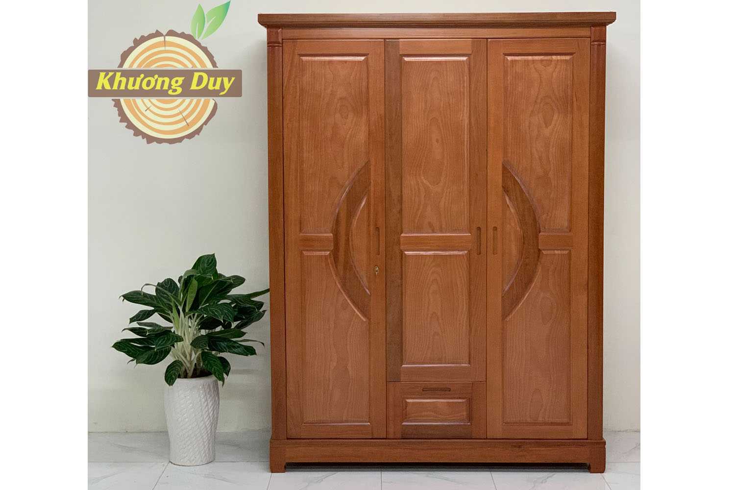 Tủ quần áo gỗ Xoan Đào MCC04